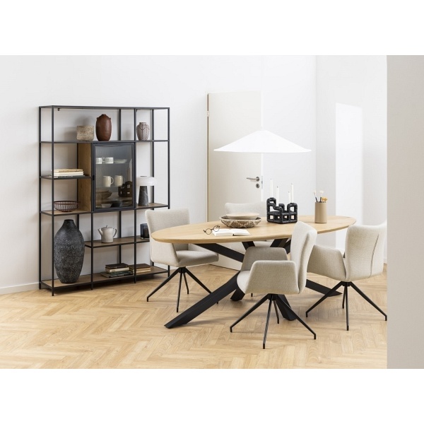 Krzesło Laura z podłokietnikami beżowe - ACTONA